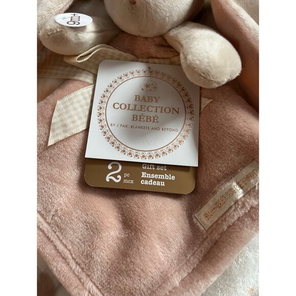 Baby Collection Bébé 2-Piece Gift Set Swaddle Bag & Bunny Security Blanket 0-3M - Picture 4 of 14